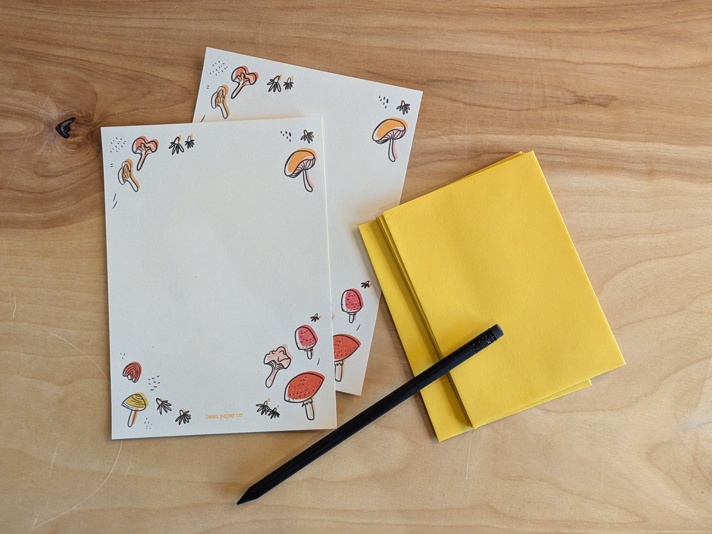 Mushroom Letter Writing Set