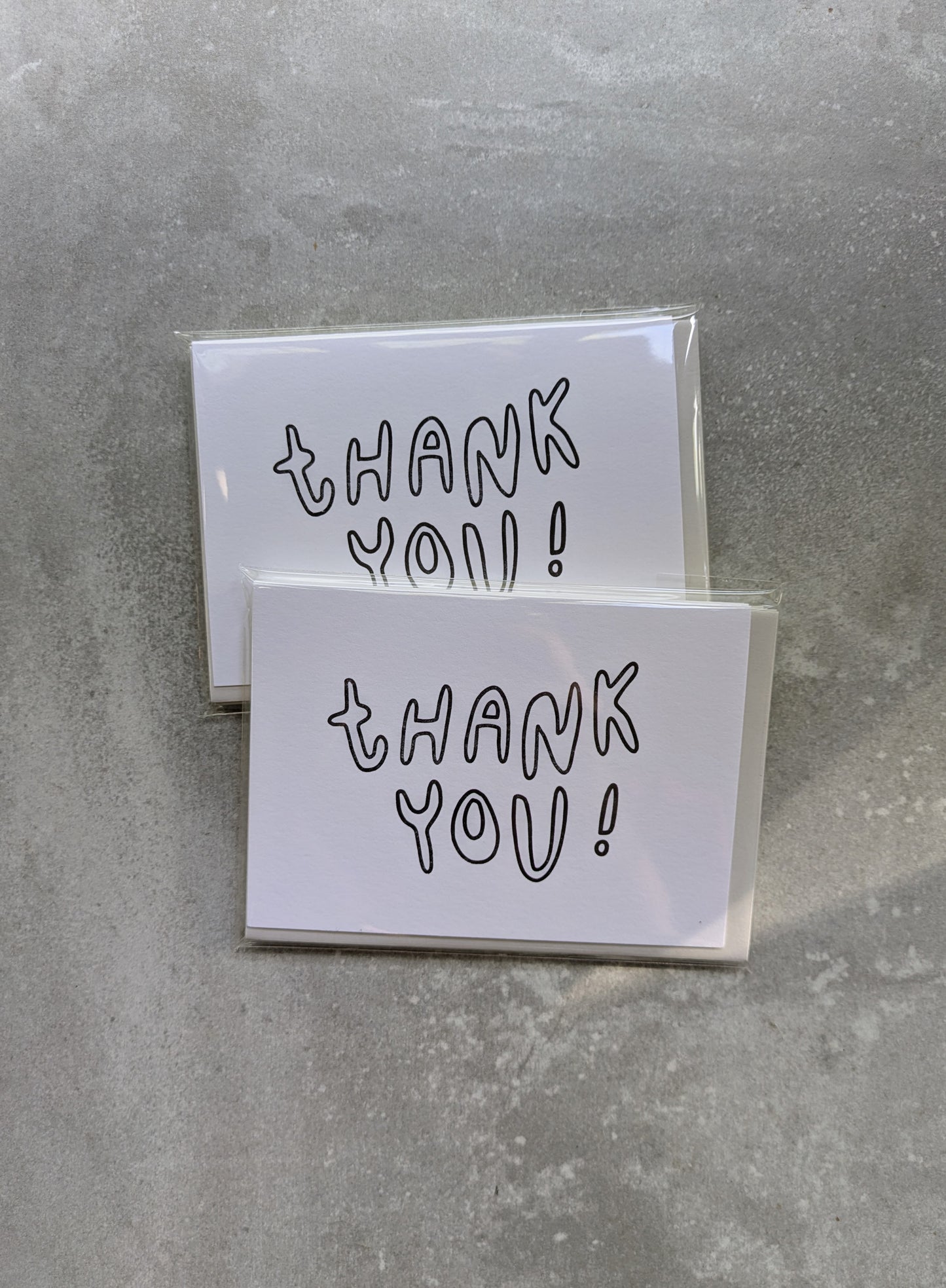 Thank You Letterpress Coloring Cards – Set of 4 | A1 DIY Note Cards on Cotton Paper