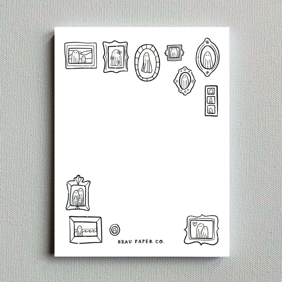 Ghost Gallery Wall Halloween Notepad