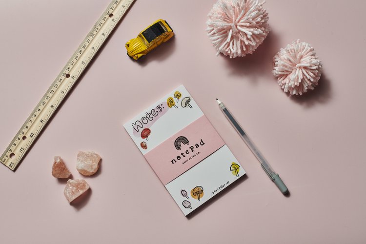 Mushroom Notes Notepad