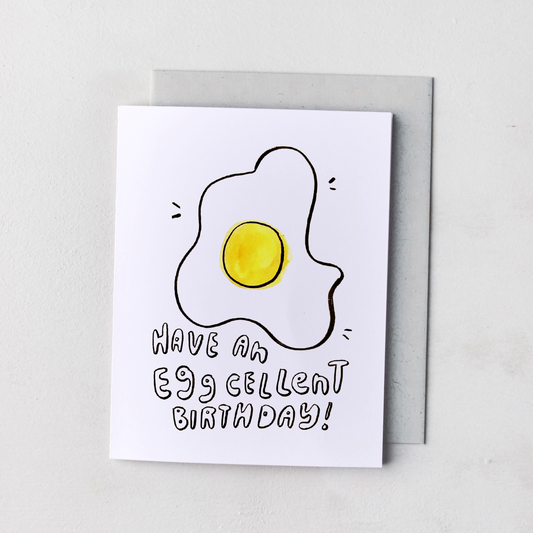 Eggcellent Birthday Card