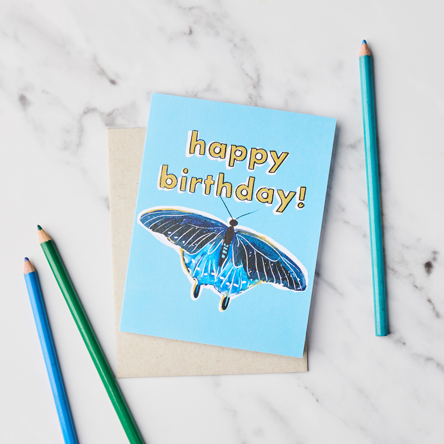 Happy Birthday Butterfly Card