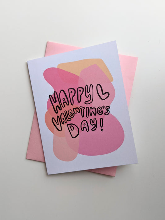 Happy Valentine's Day in Bubble Letters