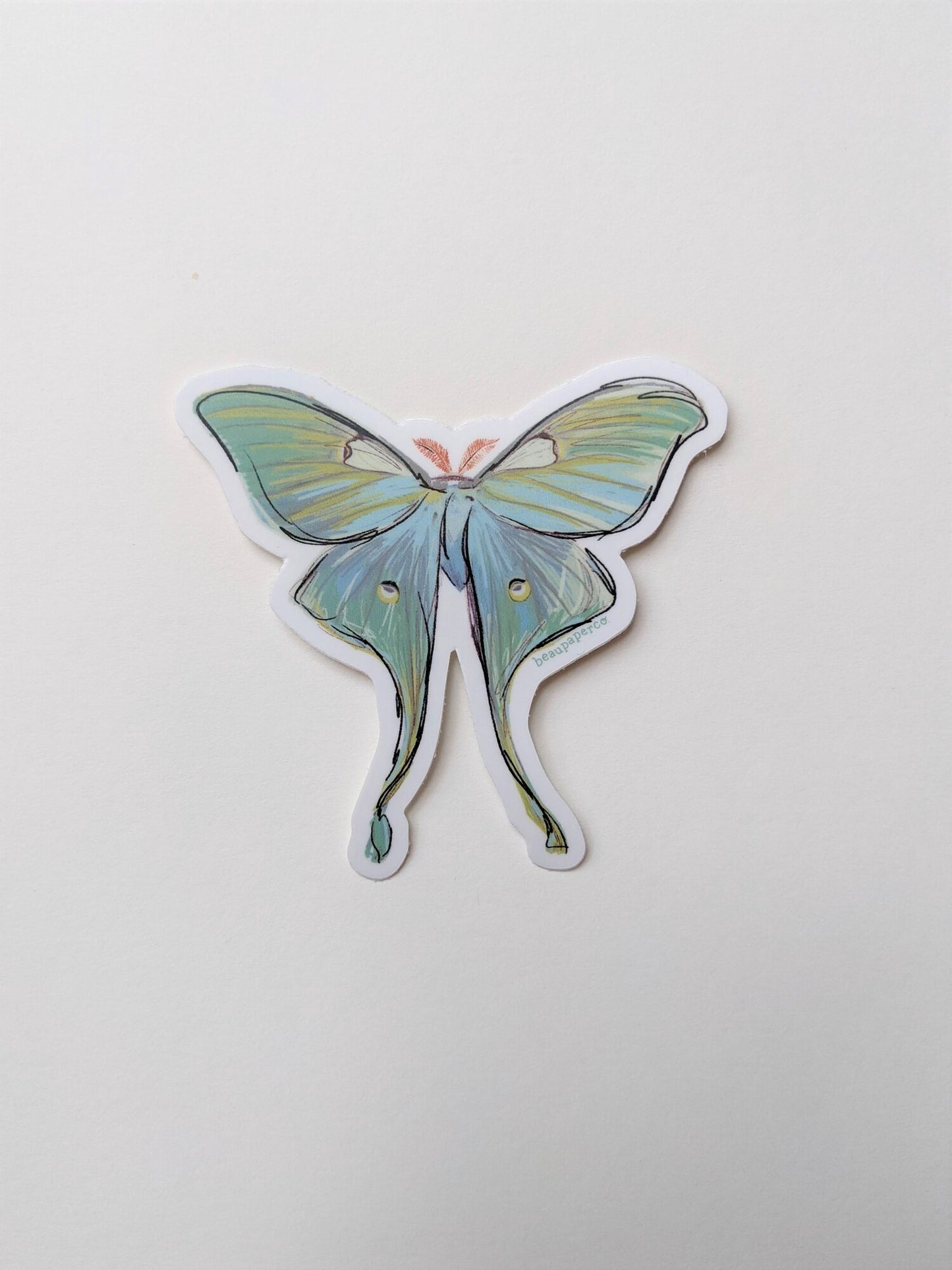 Luna Moth Sticker