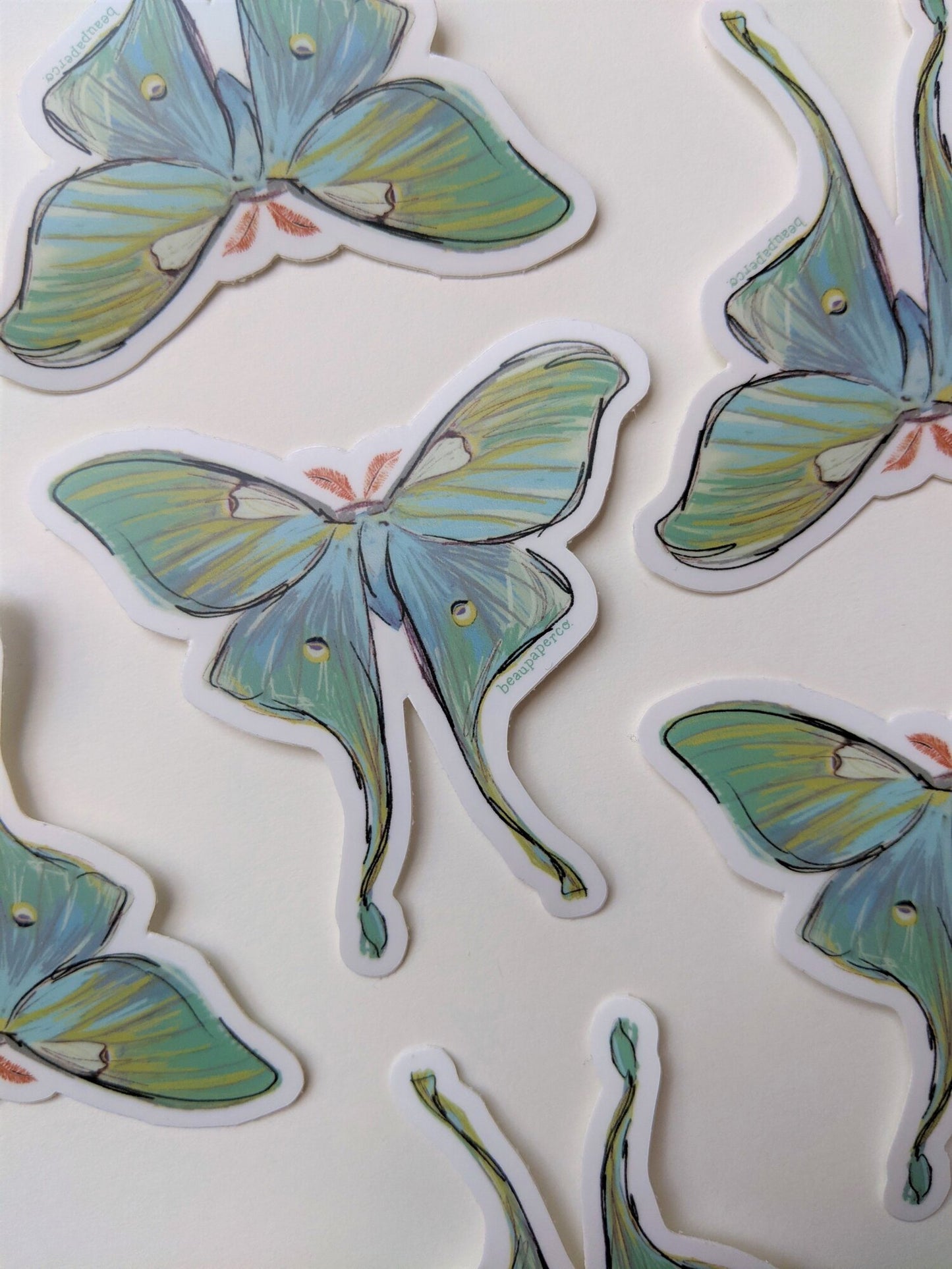 Luna Moth Sticker