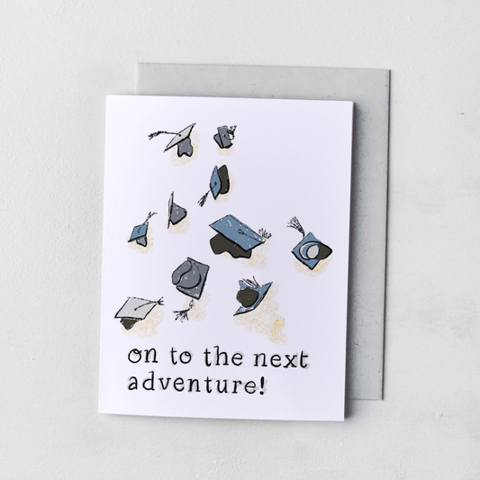 On to the Next Adventure Graduation Card