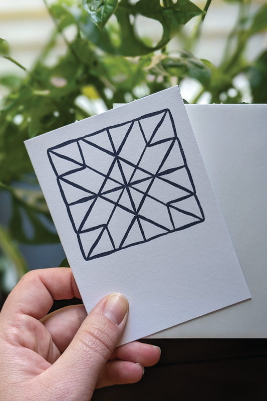 Quilt Square No. 1 Letterpress Card