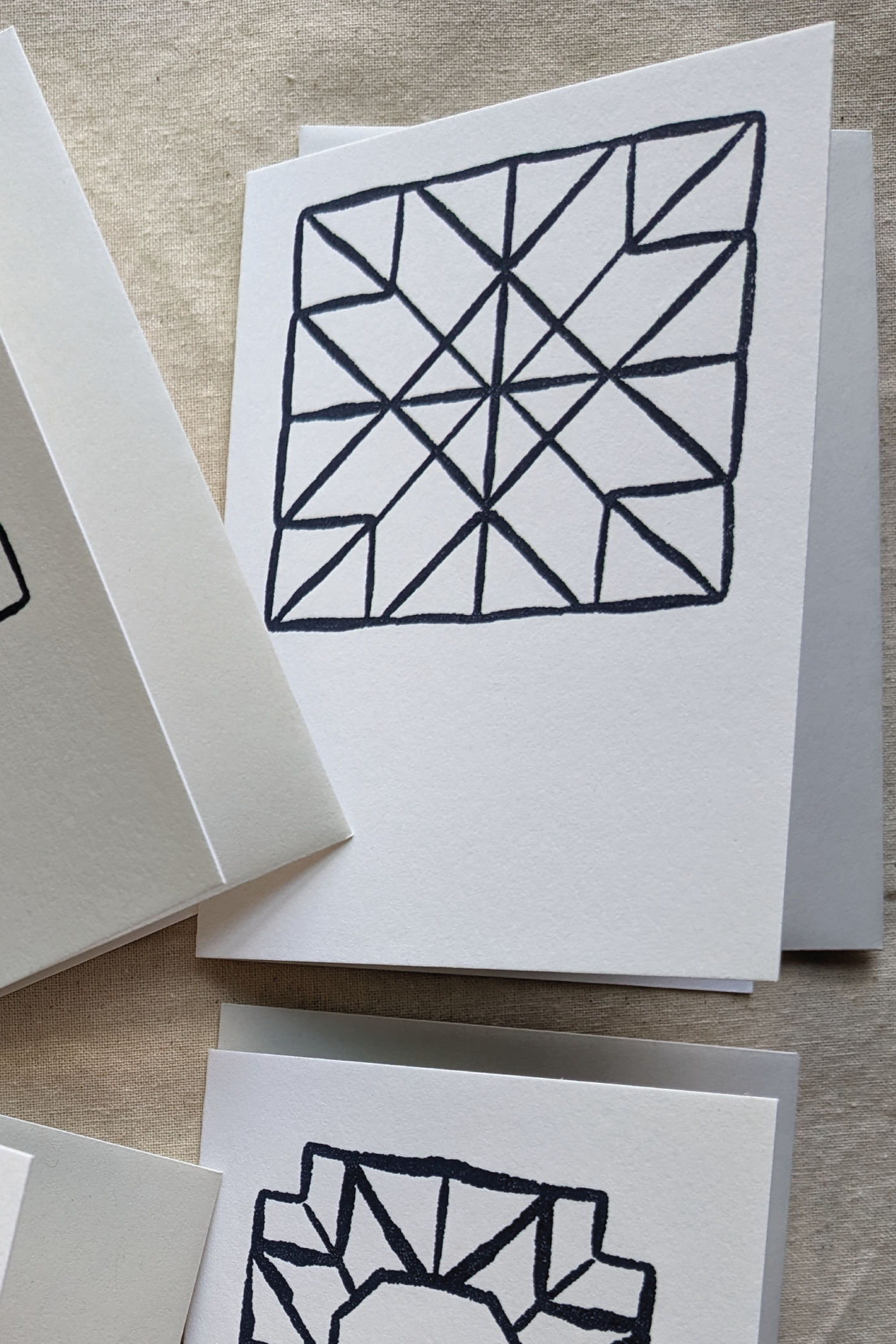 Quilt Square No. 1 Letterpress Card