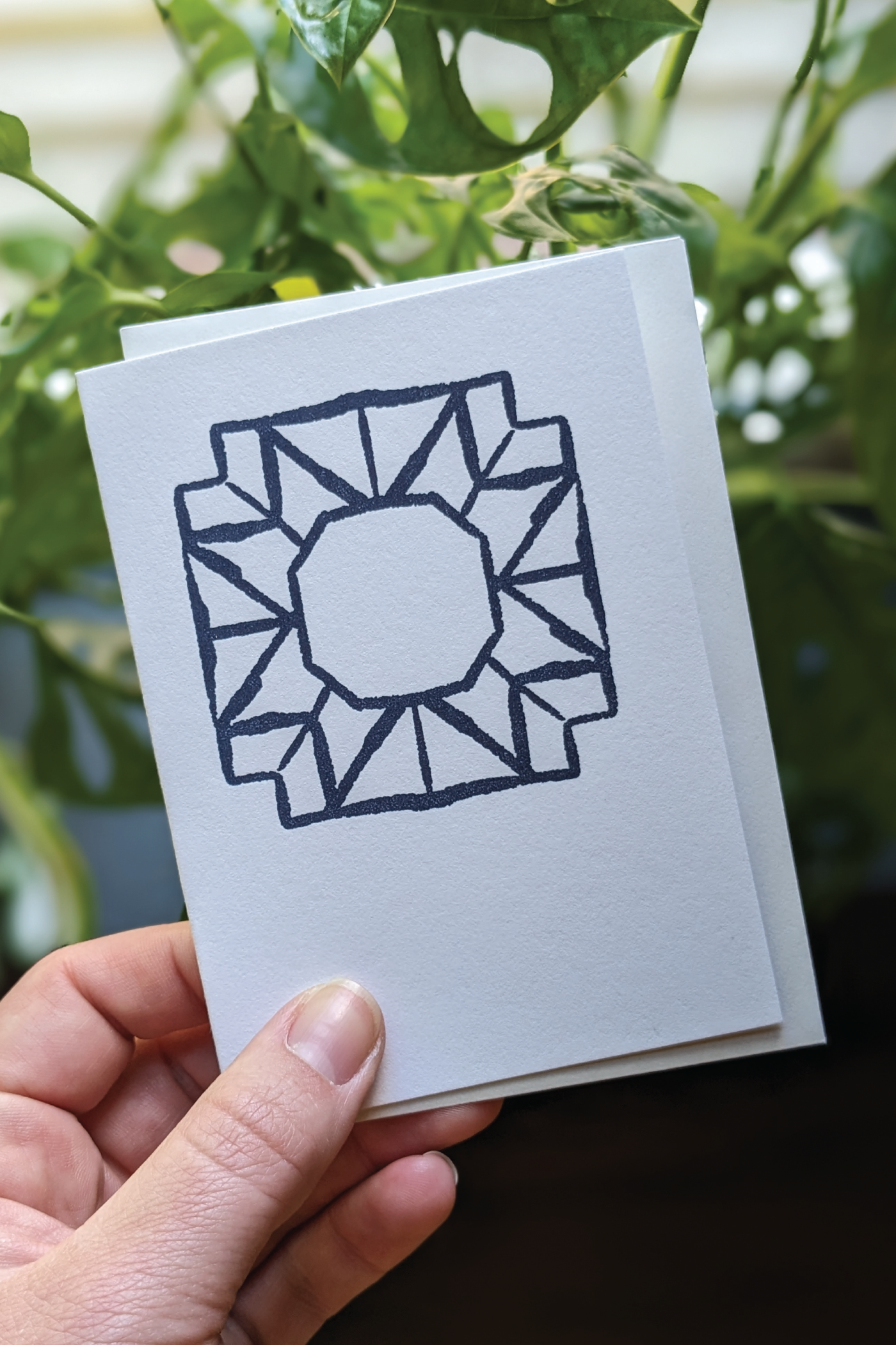 Quilt Square No. 3 Letterpress Card