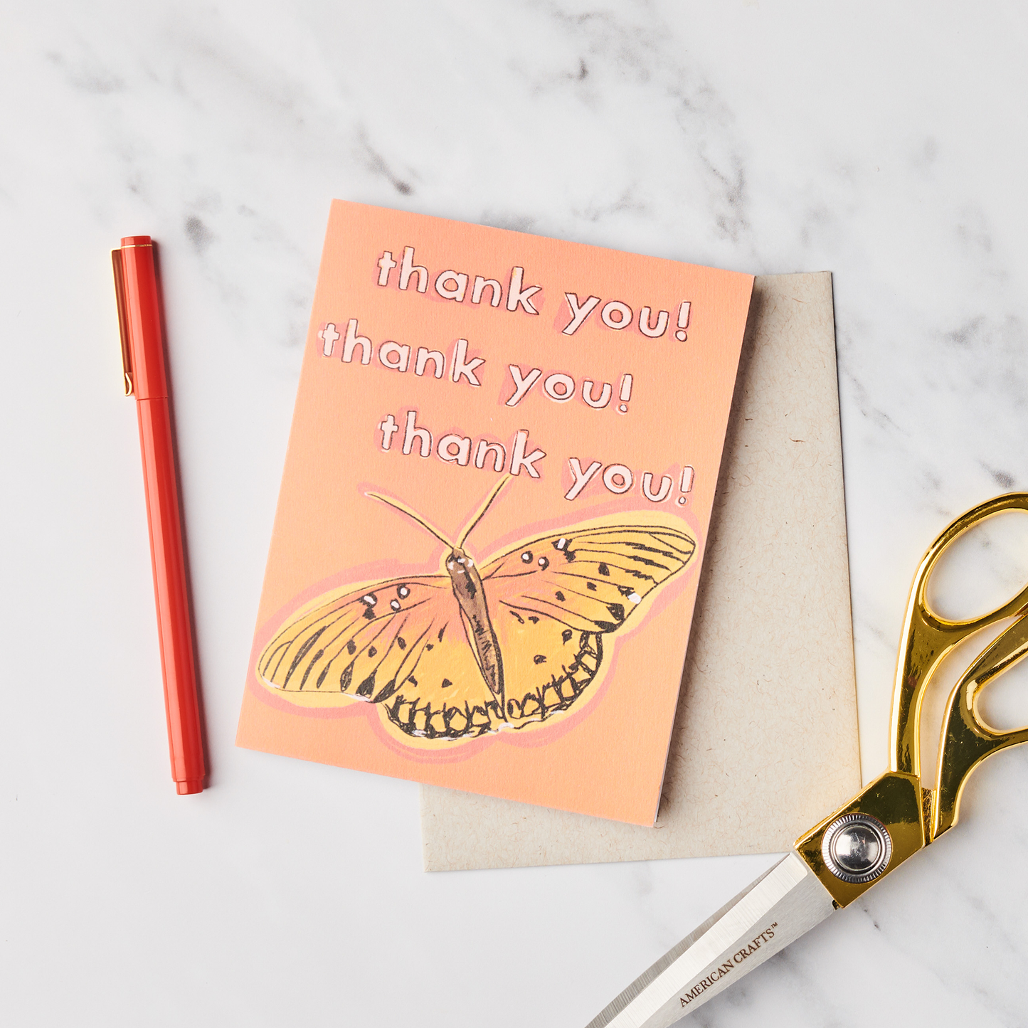 Thank You Butterfly Card