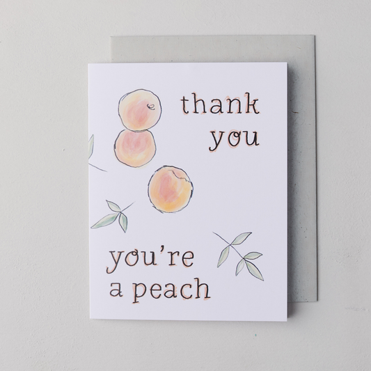 Thank You Peach Card