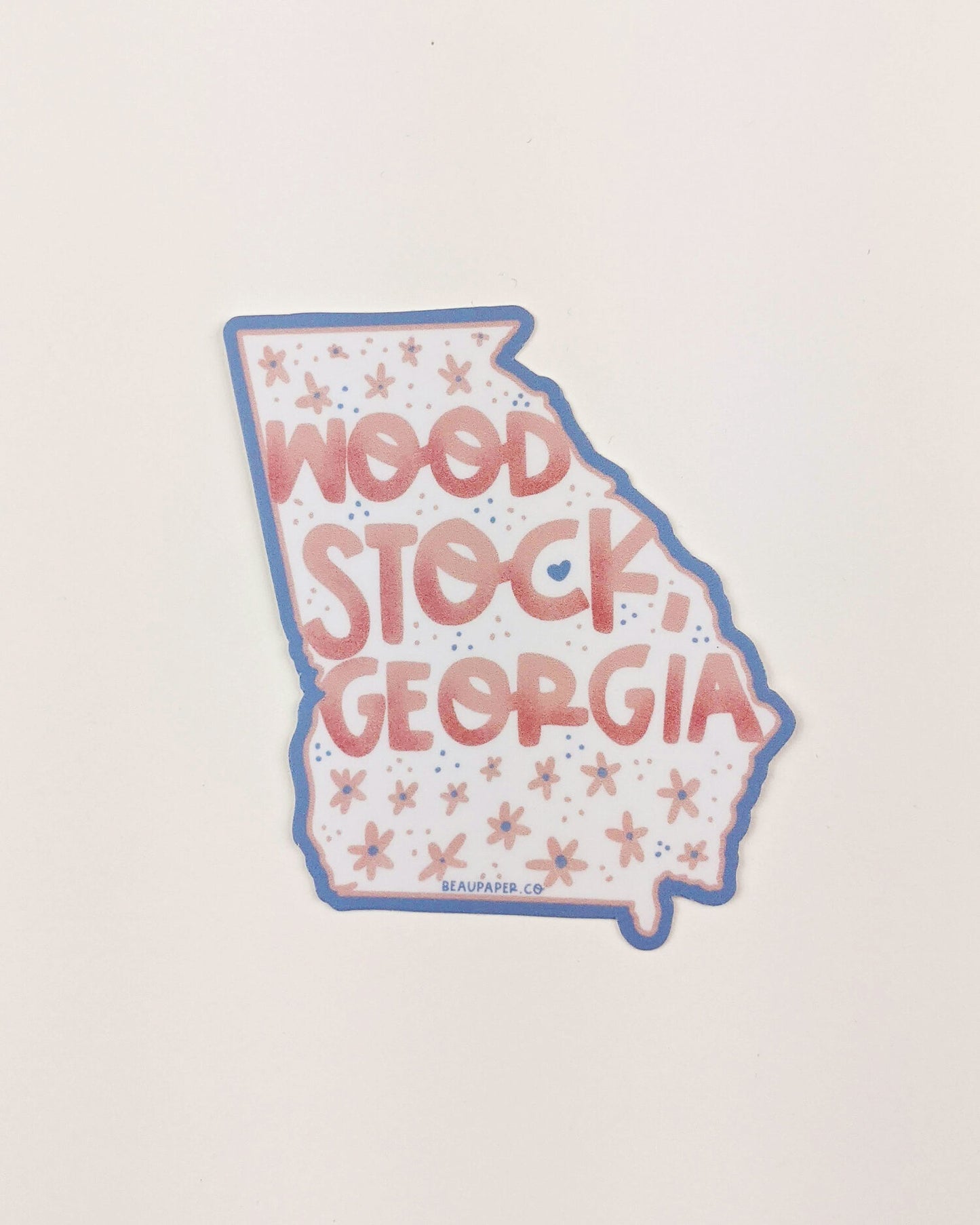 Woodstock Georgia Die Cut Sticker