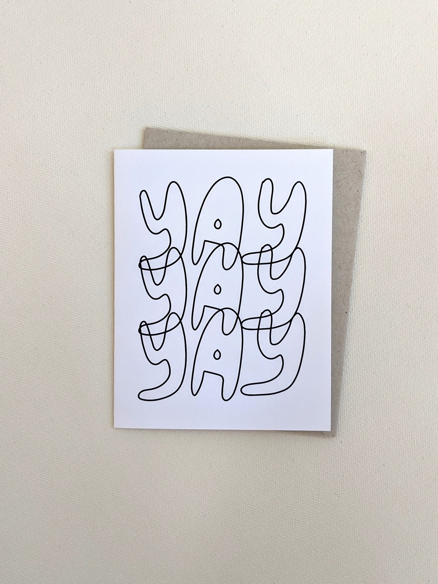 Coloring Card: Yay Yay Yay