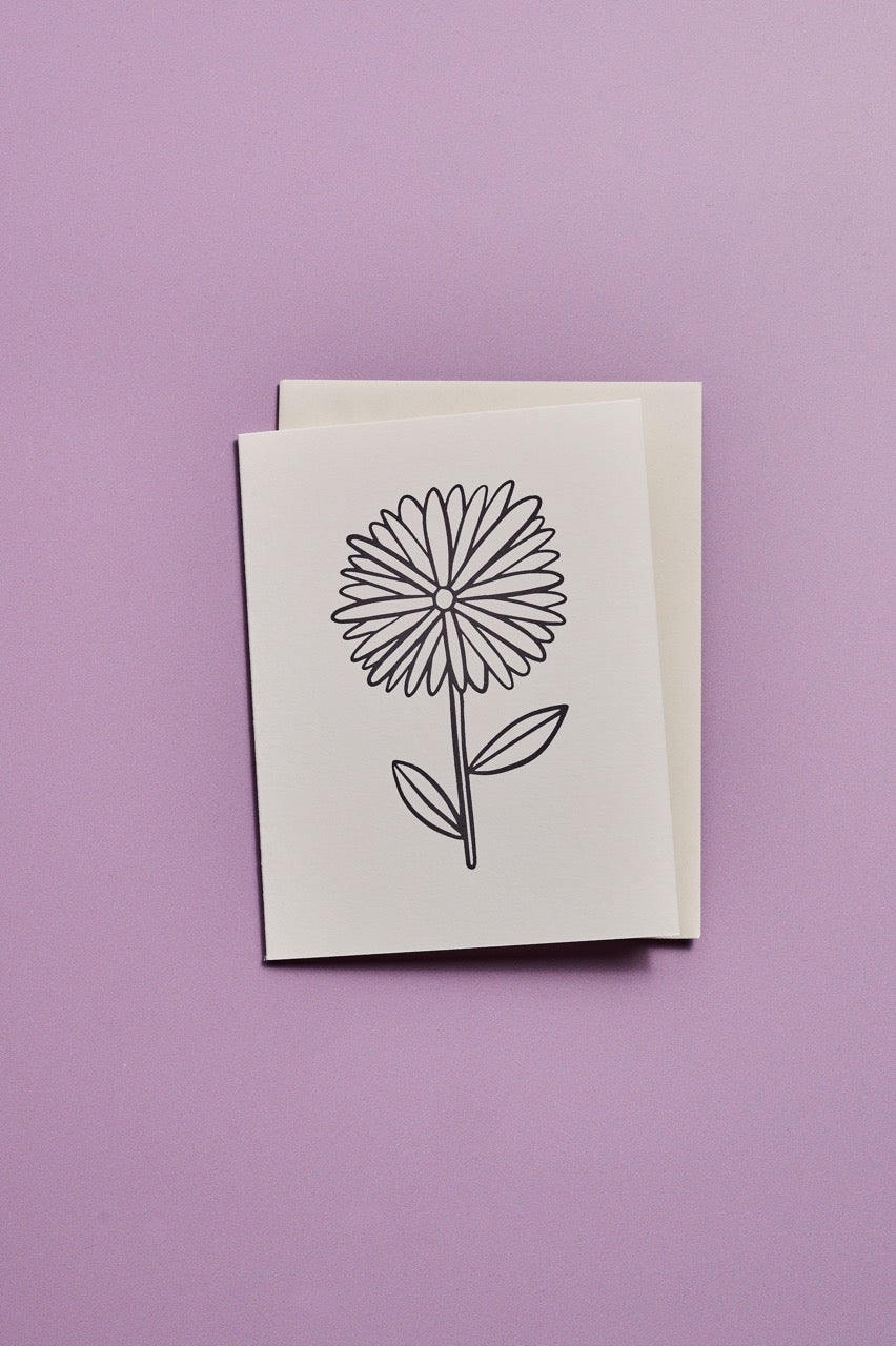 Floral Coloring Cards - Boxed Set of 8