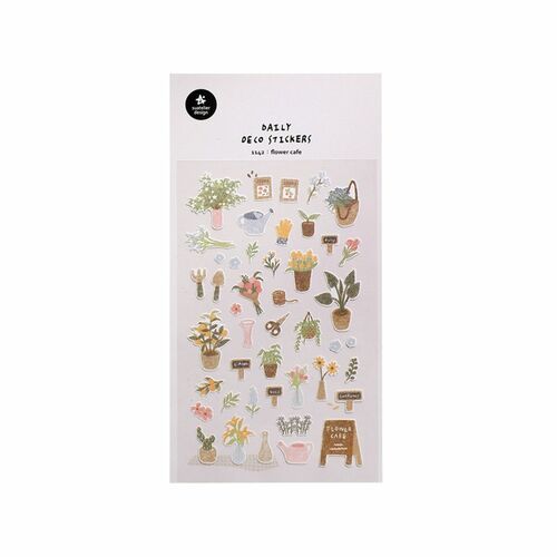 Suatelier Deco Stickers - Flower Cafe