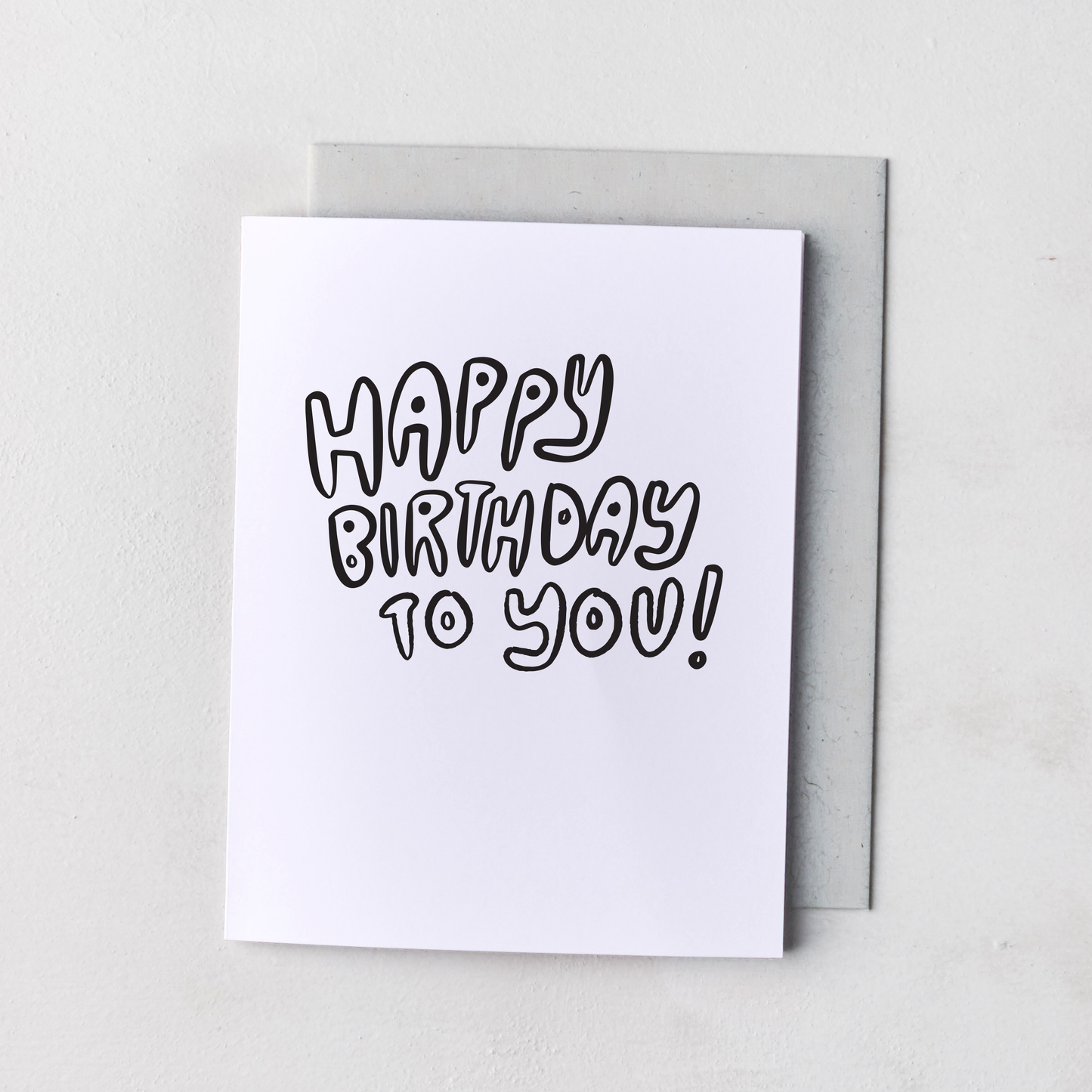 Happy Birthday to You! Coloring Card - Letterpress Printed