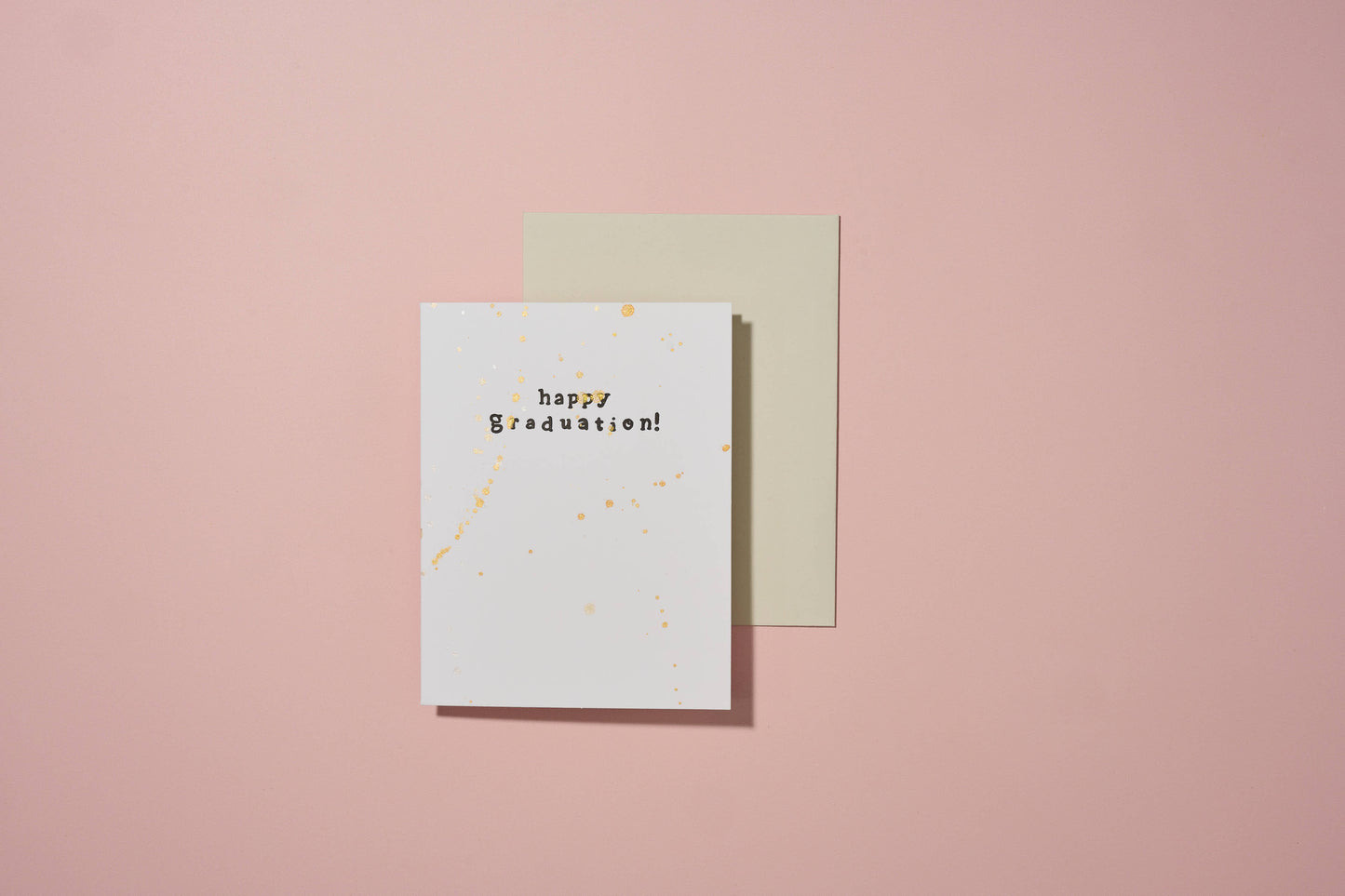 Happy Graduation Hand Painted Letterpress Card